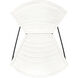 Felix Iron & Leather Accent Chair in White