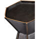 Merola 20.25 X 16.5 inch Bronze/Gold Accent Table