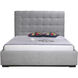 Belle Grey Storage Bed in Light Grey, Queen
