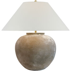 Amber Lewis Casey 24.5 inch 15.00 watt Silt Grey Ceramic Table Lamp Portable Light, Medium