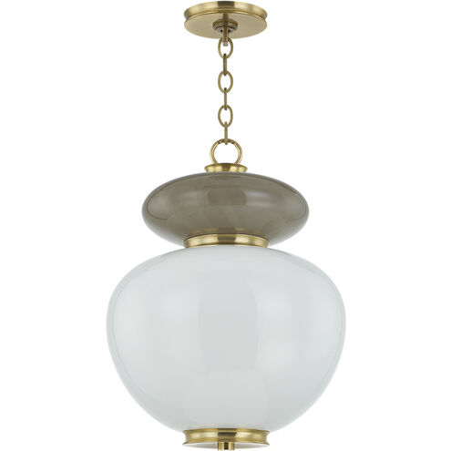 Syros LED 13.75 inch Vintage Brass Pendant Ceiling Light