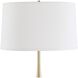 Booker 34.25 inch 150.00 watt Plated Antique Brass and Brown Marble Table Lamp Portable Light