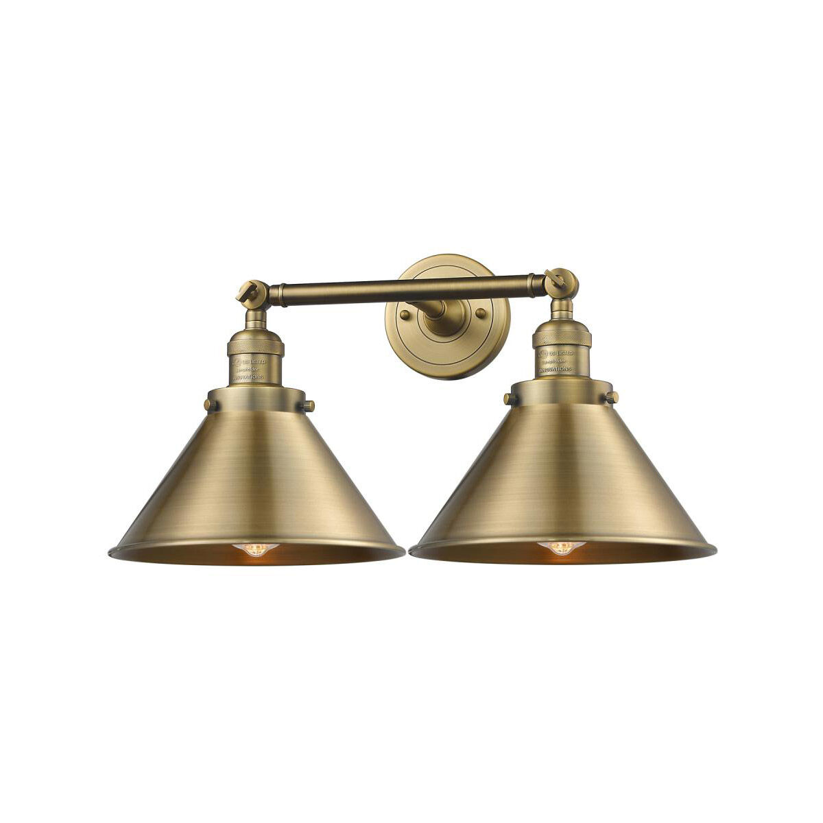 Franklin Restoration Briarcliff LED 19 inch Brushed Brass Bath Vanity Light Wall Light, Franklin Restoration