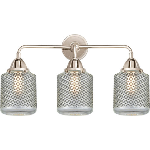 Nouveau 2 Stanton 3 Light 24 inch Polished Nickel Bath Vanity Light Wall Light