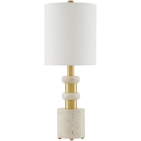 Goletta 30 inch Beige/Antique Brass Table Lamp Portable Light