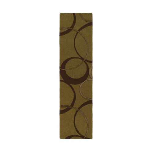 Alexander 96 X 24 inch Olive Indoor Runner, Runner