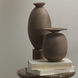Elevated 15.75 X 6 inch Decorative Vase in Burnt Umber Ceramic