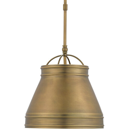 Lumley 1 Light 13 inch Antique Brass Pendant Ceiling Light