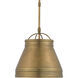 Lumley 1 Light 13 inch Antique Brass Pendant Ceiling Light