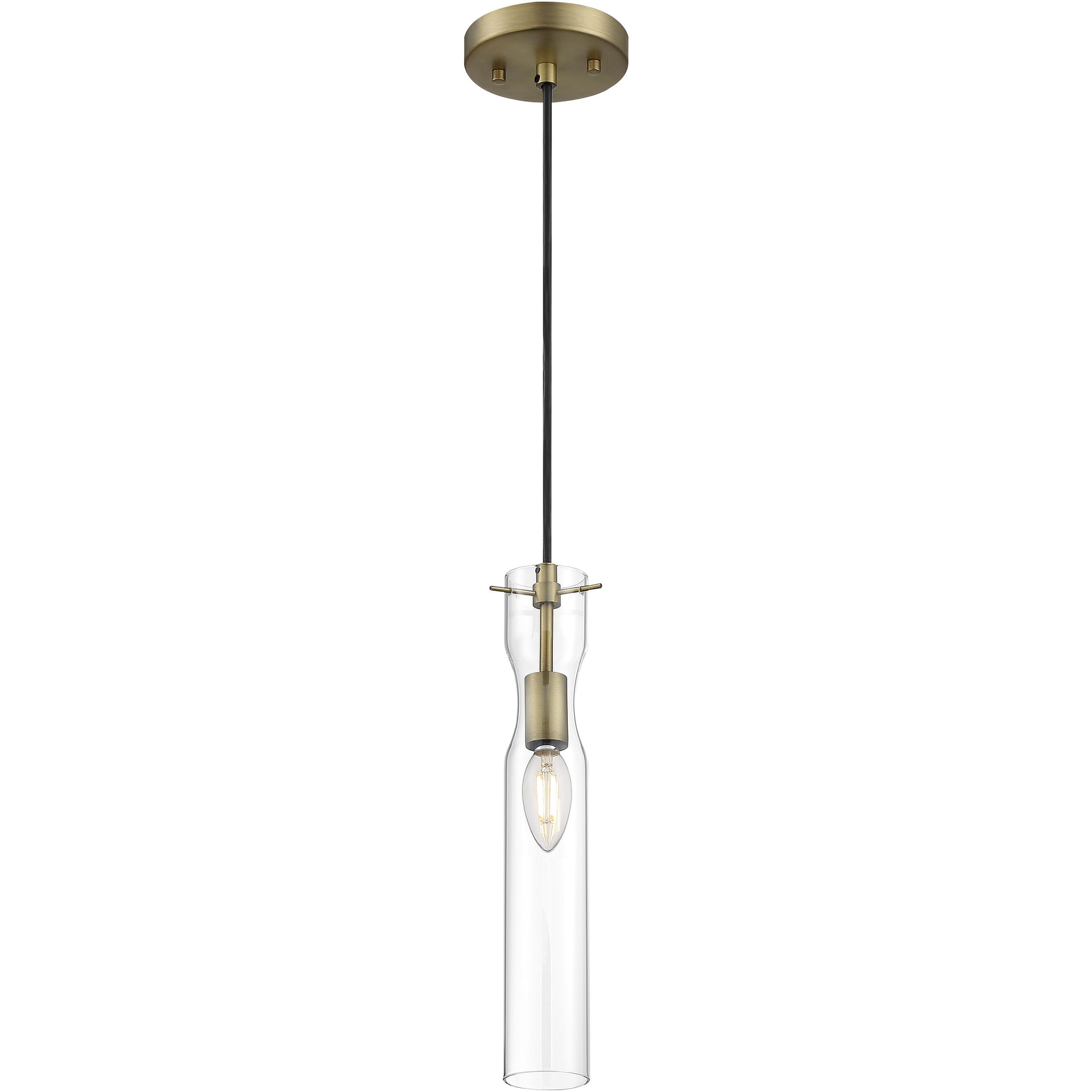 Spyglass 1 Light 5 inch Vintage Brass Pendant Ceiling Light