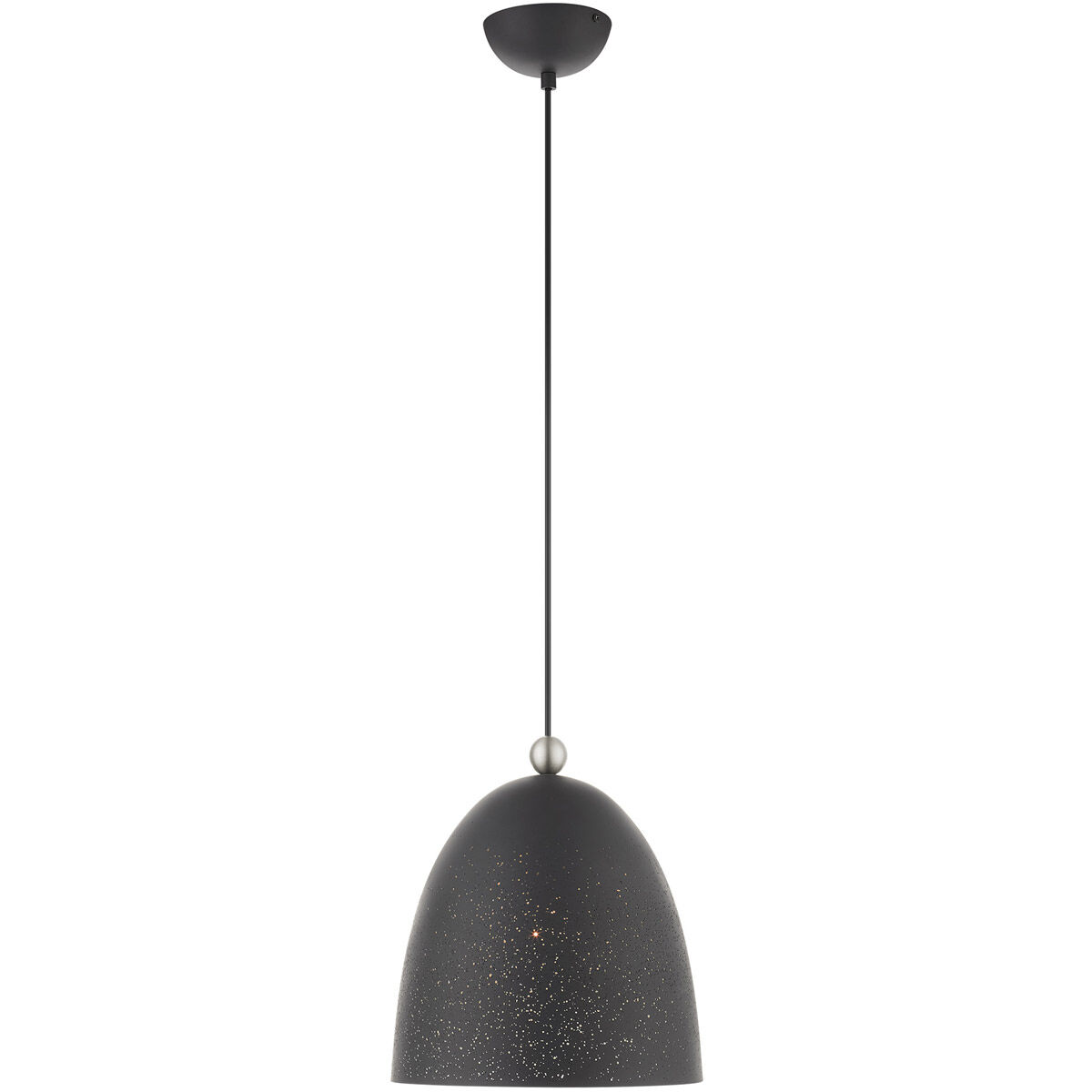 Arlington 1 Light 12 inch Scandinavian Gray with Brushed Nickel Accents Pendant Ceiling Light