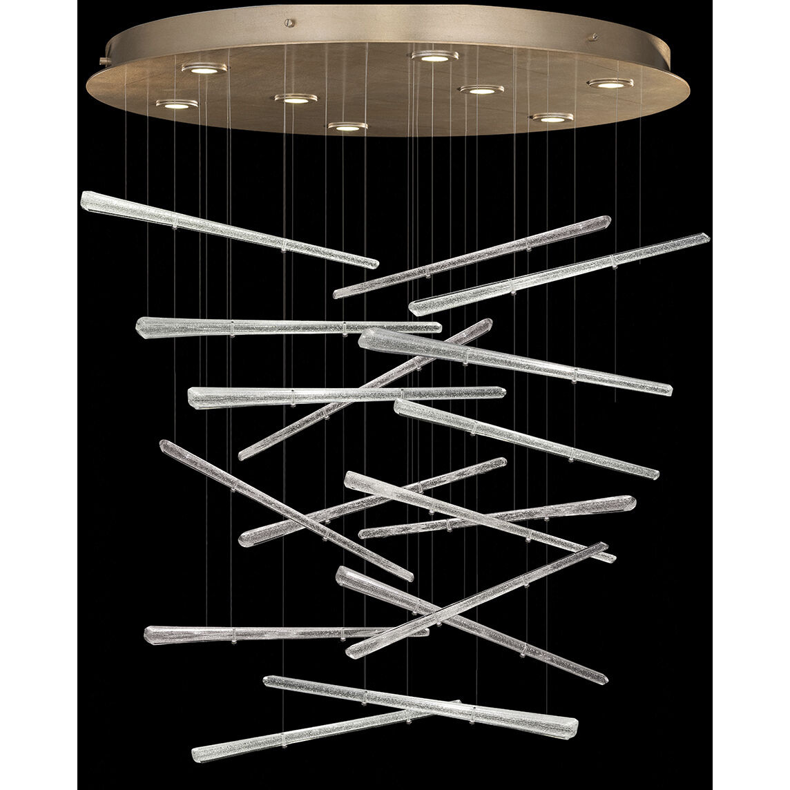 Elevate 8 Light 34 inch Gold Pendant Ceiling Light