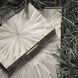 Palm Grey Straw and Antique Brass Marquetry Tray