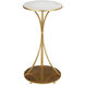 Orla 25 X 19.25 inch Gold Leaf and Natural C Table
