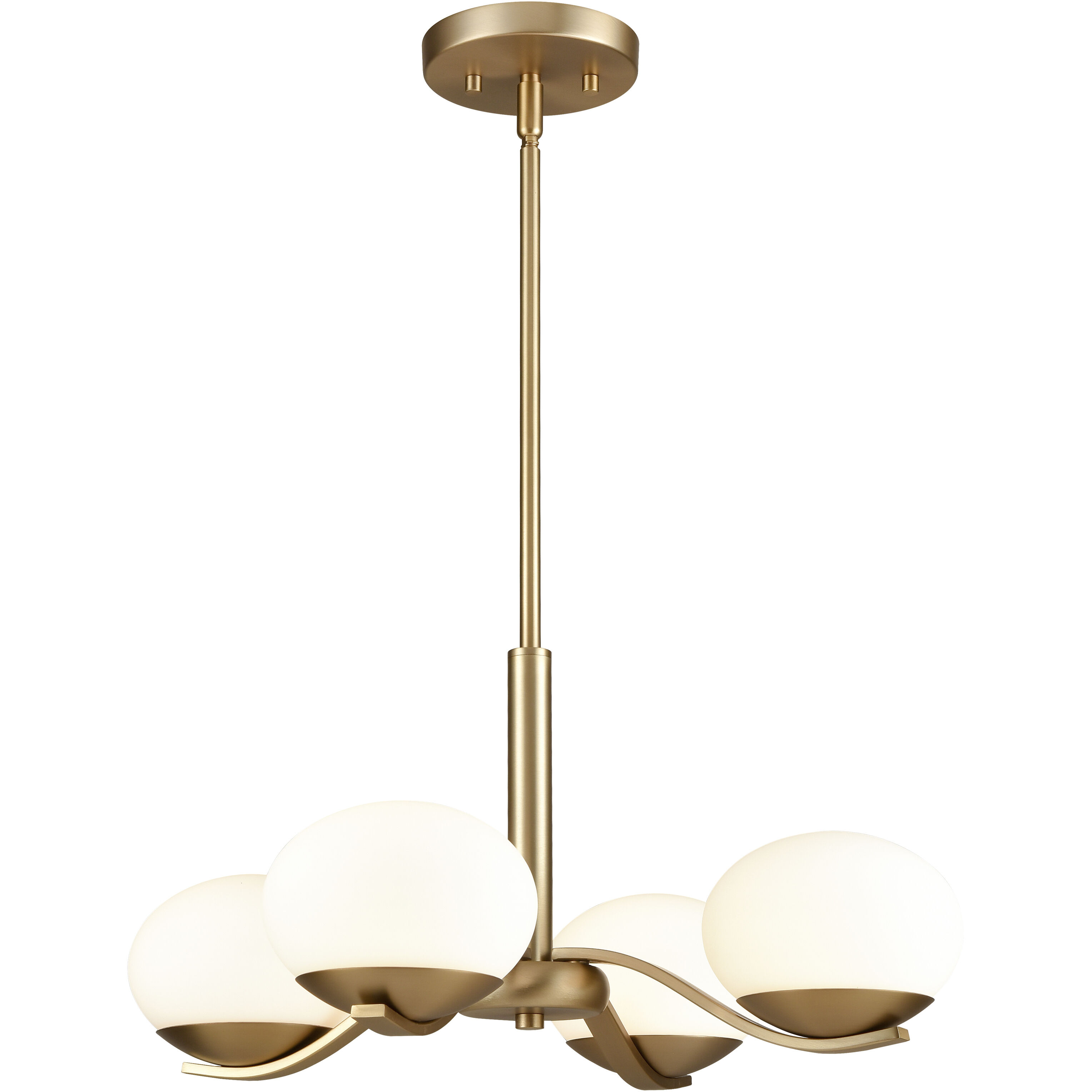 Wallace LED 19.5 inch Brushed Gold Chandelier Ceiling Light
