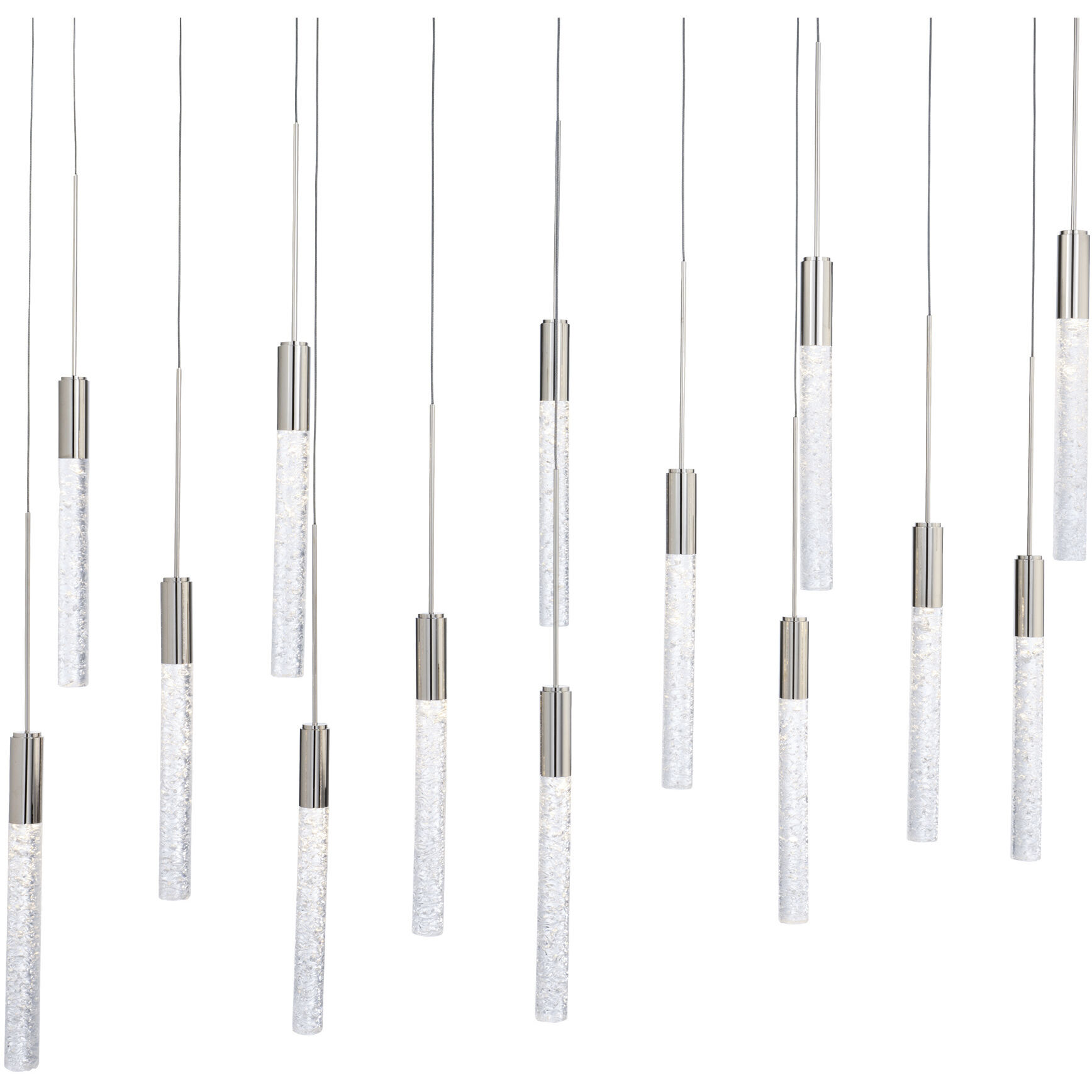 Magic 14 Light 10 inch Polished Nickel Multi-Light Pendant Ceiling Light
