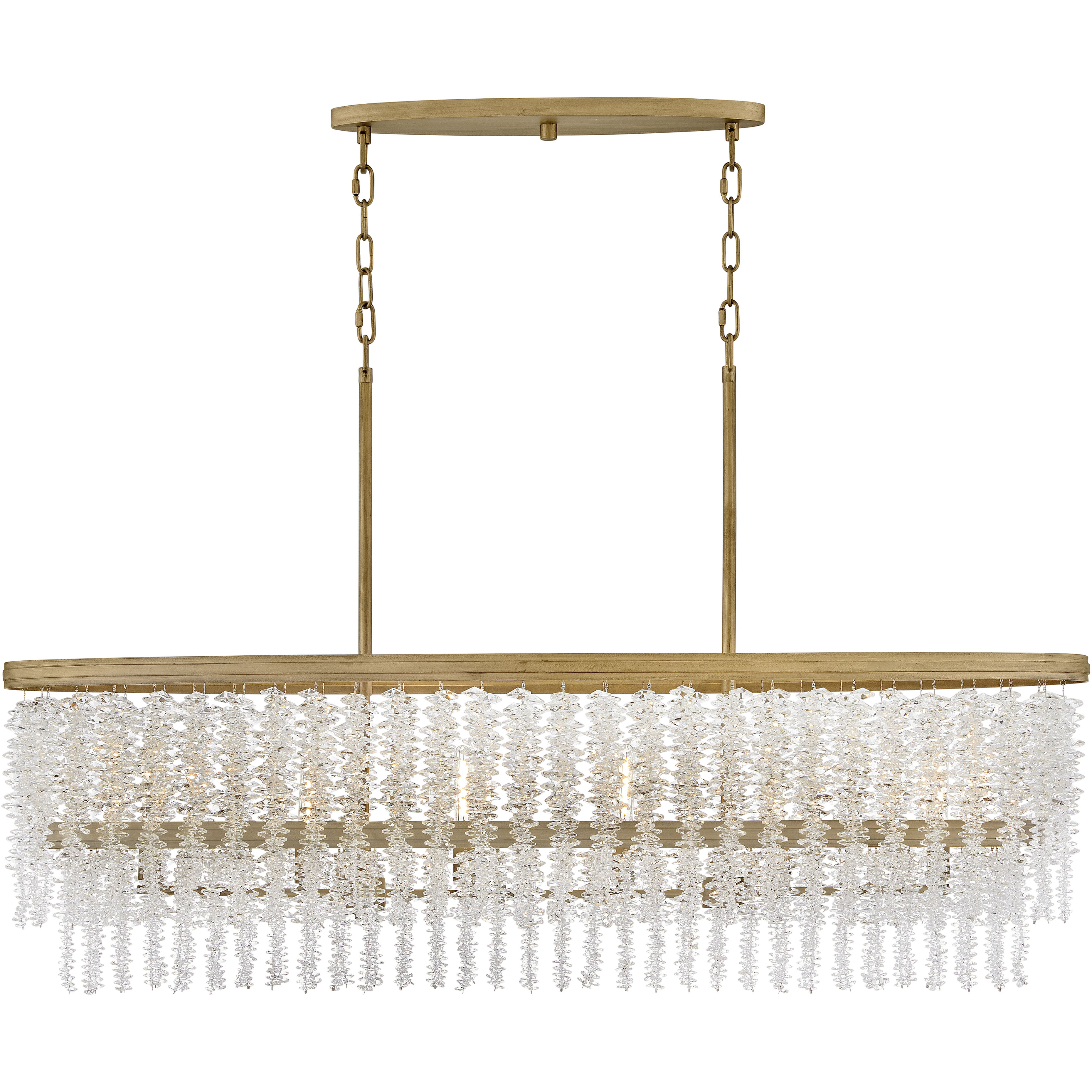 Rubina 6 Light 48 inch Burnished Gold Chandelier Ceiling Light