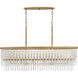 Rubina 6 Light 48 inch Burnished Gold Chandelier Ceiling Light