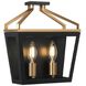 Mavonshire Wall Sconce Wall Light in Black and Aged Gold Brass