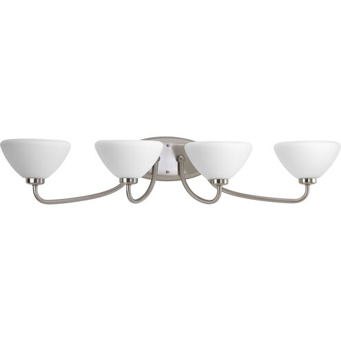Rave 4 Light 35 inch Brushed Nickel Bath Vanity Wall Light
