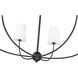 Shannon 6 Light 42 inch Matte Black Chandelier Ceiling Light