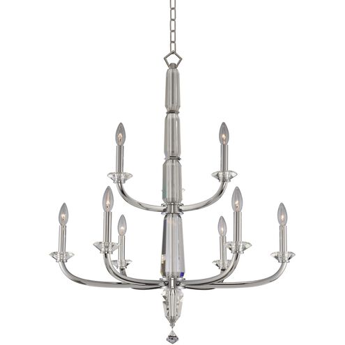 Palermo 9 Light 31 inch Chrome Chandelier Ceiling Light