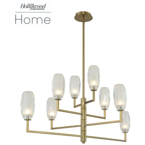 June LED 44 inch Winter Brass Island Light Ceiling Light