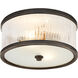 Alexa Hampton Randolph 2 Light 11.25 inch Bronze Flush Mount Ceiling Light, Small