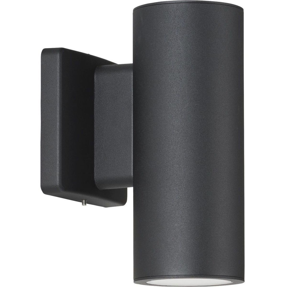 Cylinders LED 8.25 inch Black Outdoor Wall Mount Up/Down Cylinder, Progress LED