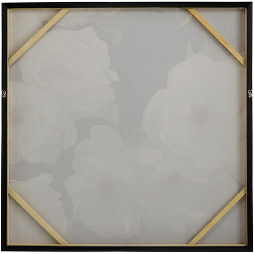 Sweet Gardenias White and Black and Gold Wall Art