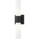 Aero 2 Light 5 inch Textured Black with Antique Brass Accent ADA ADA Wall Sconce Wall Light