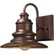 Marina 1 Light 8 inch Hazelnut Bronze Outdoor Wall Sconce