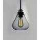 Dianne 1 Light 8 inch Satin Nickel Single Pendant Ceiling Light in Clear, Medium Base