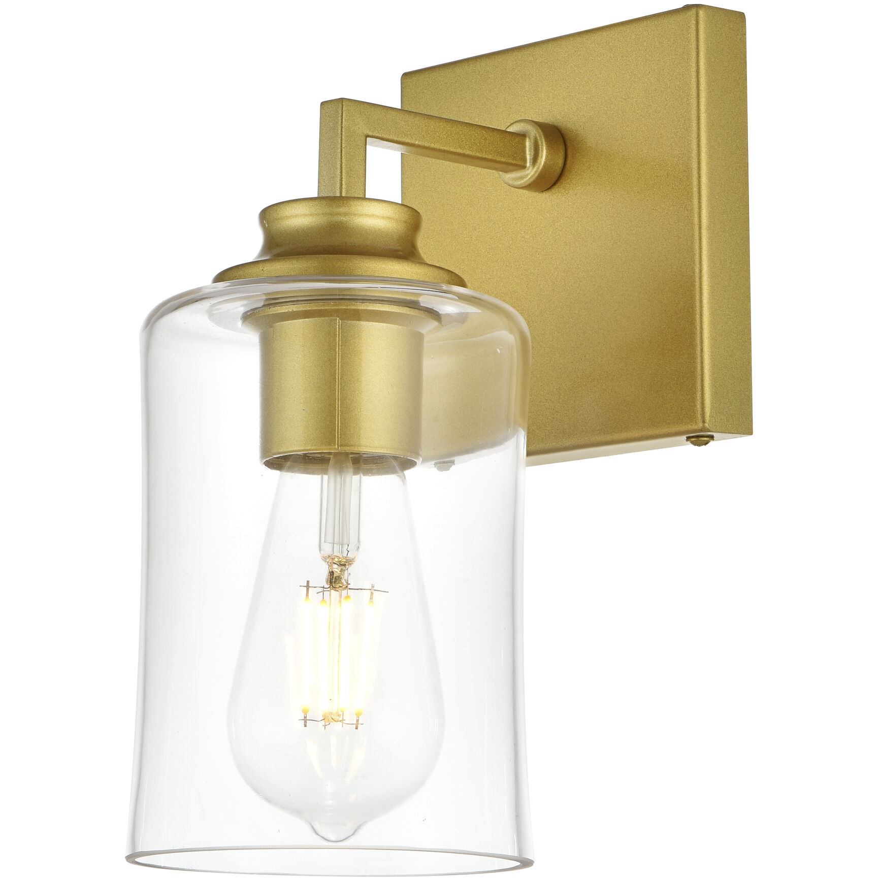 Ronnie 1 Light 5 inch Brass Bath Sconce Wall Light