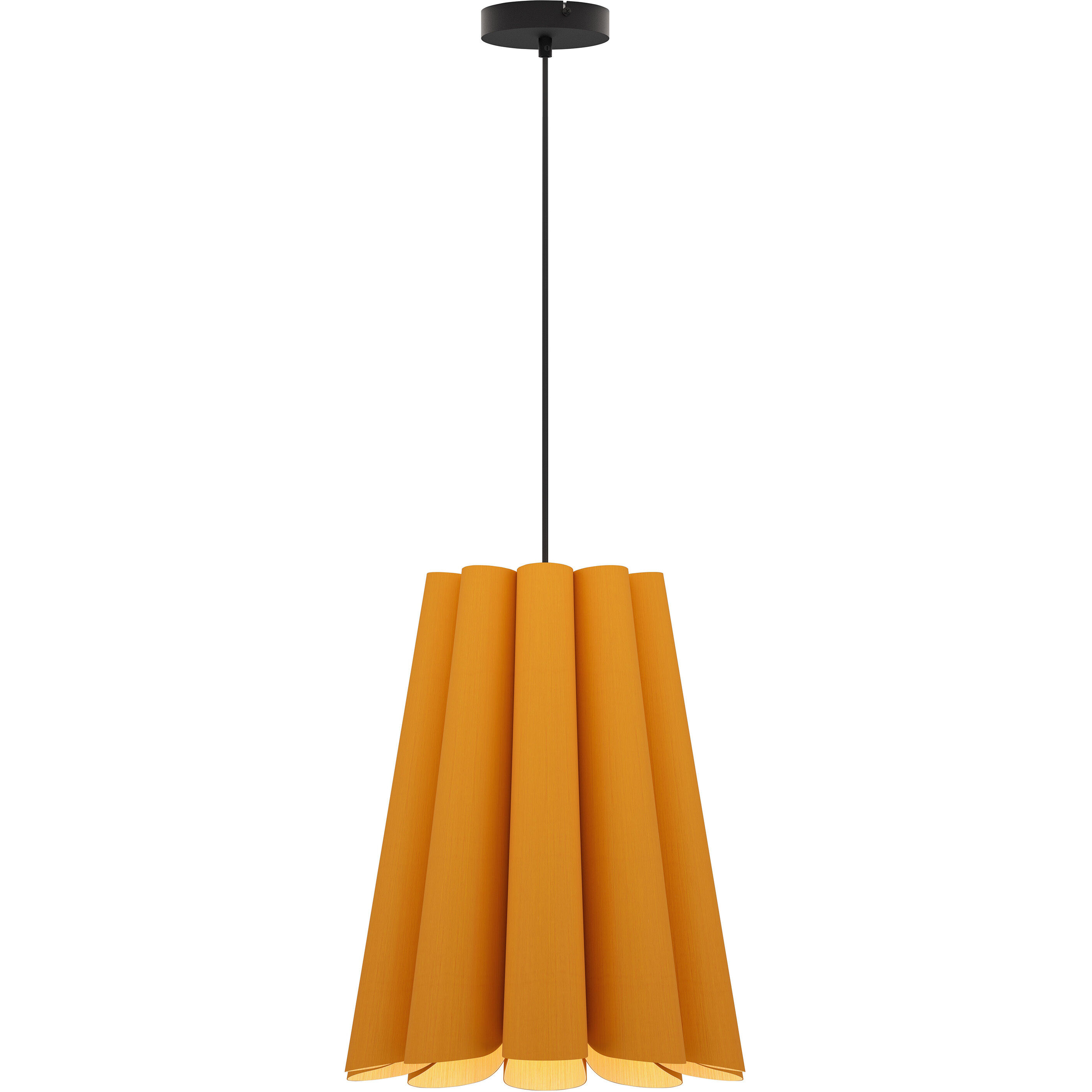 Olivia 1 Light 15.5 inch Black Pendant Ceiling Light in Ocher/Ash, WEP Collection
