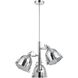 Hubble 3 Light 23 inch Chrome Chandelier Ceiling Light