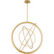 Galilei 8 Light Aged Brass Pendant Ceiling Light