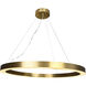 Canada LED 43.3 inch Antique Brass Chandelier Ceiling Light
