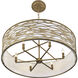 Kato 6 Light 30 inch Havana Gold Semi-Flush Ceiling Light