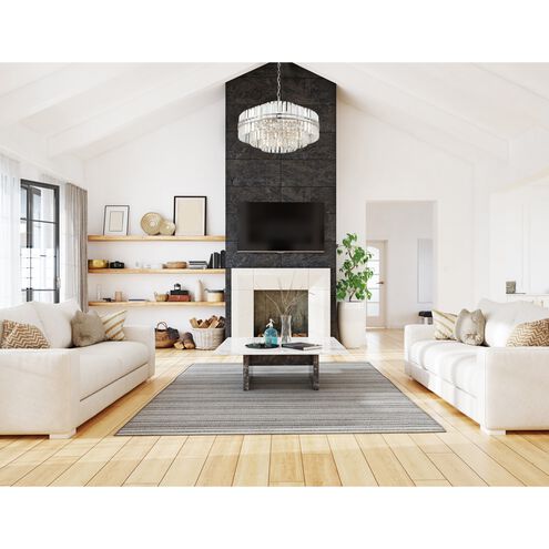 Hayes 16 Light 28 inch Polished Nickel Chandelier Ceiling Light