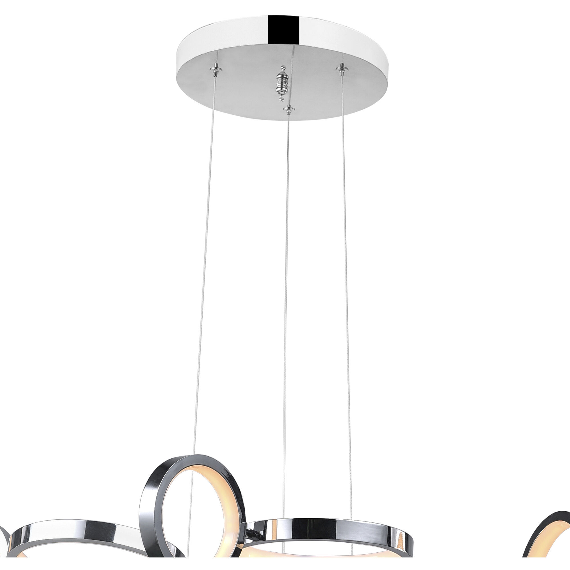 Colette LED 28 inch Chrome Chandelier Ceiling Light