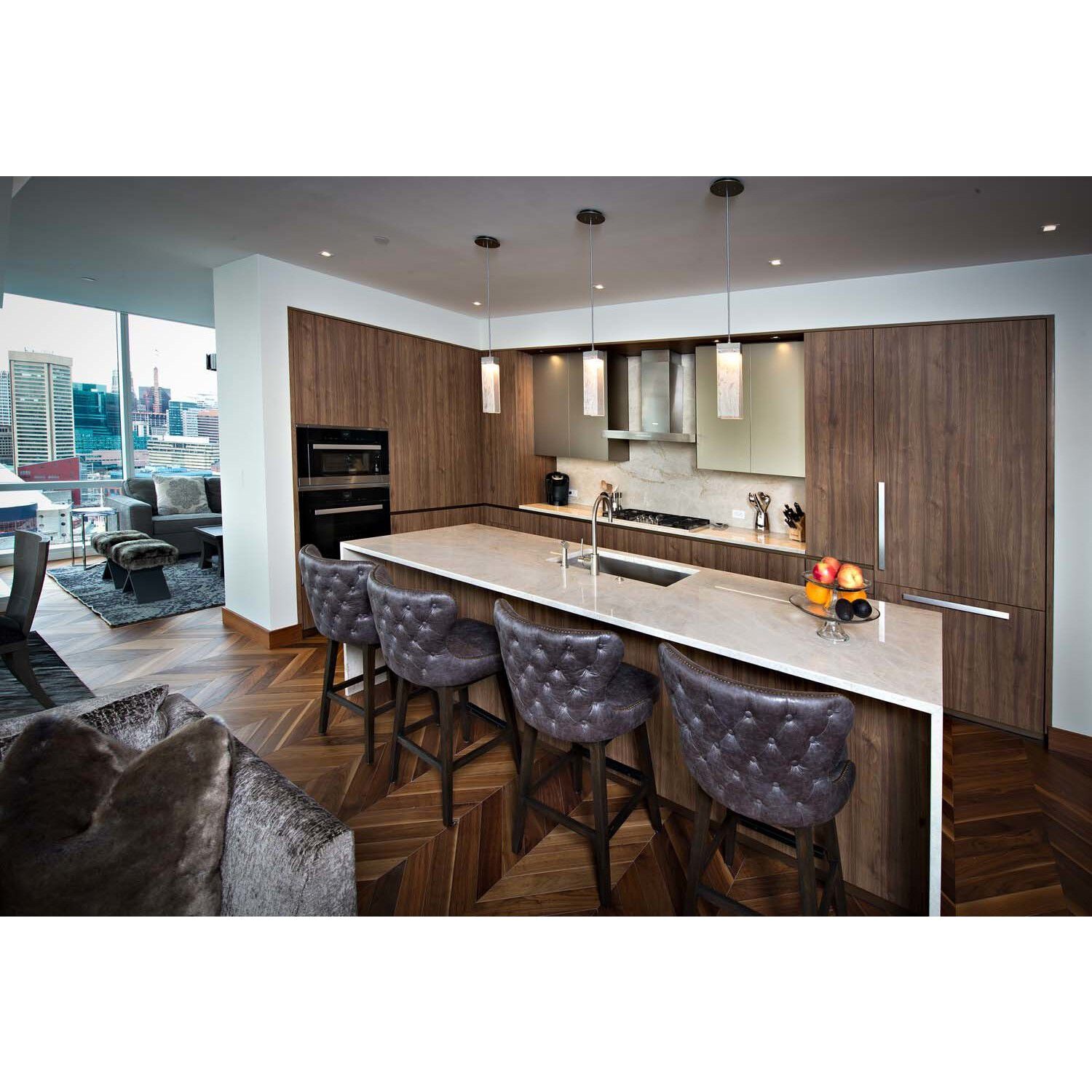 Parallel LED 2.3 inch Flat Bronze Pendant Ceiling Light in Bronze Granite, 2700K LED