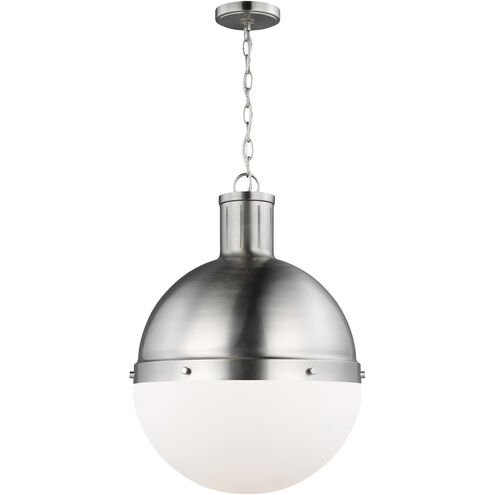 TOB by Thomas O'Brien Hanks LED 16 inch Brushed Nickel Pendant Ceiling Light