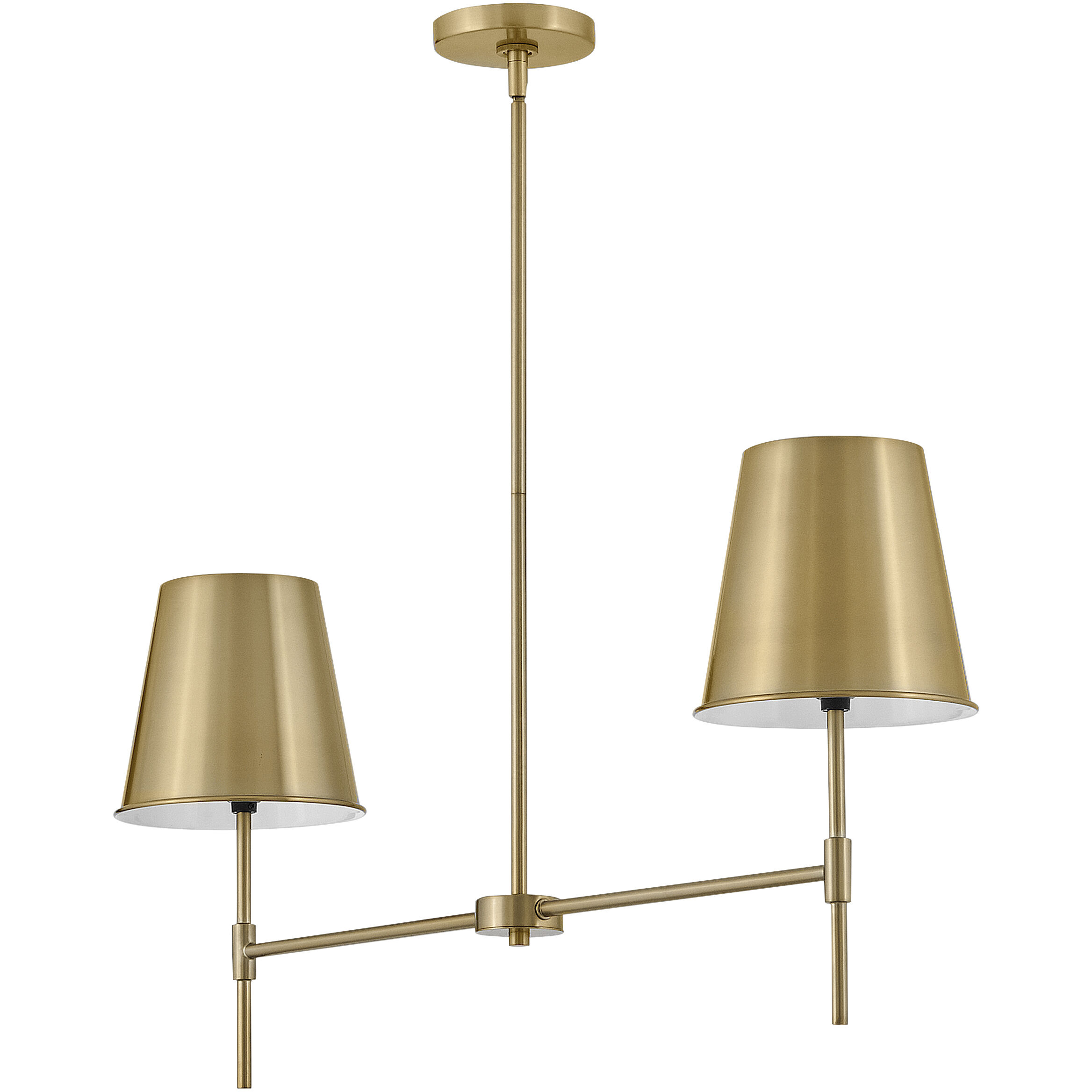 Blake 2 Light 36 inch Lacquered Brass Chandelier Ceiling Light