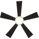 Wynd 42 inch Matte Black Downrod Ceiling Fan in 3500K