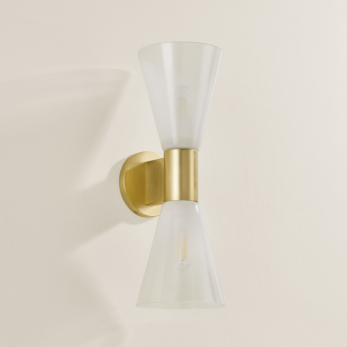 Alma 2 Light 6 inch Aged Brass Wall Sconce Wall Light
