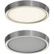 Bloom LED 12 inch Satin Nickel Flushmount Ceiling Light, Dual Light