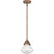 Nouveau 2 Olean LED 6.75 inch Antique Copper Mini Pendant Ceiling Light in Seedy