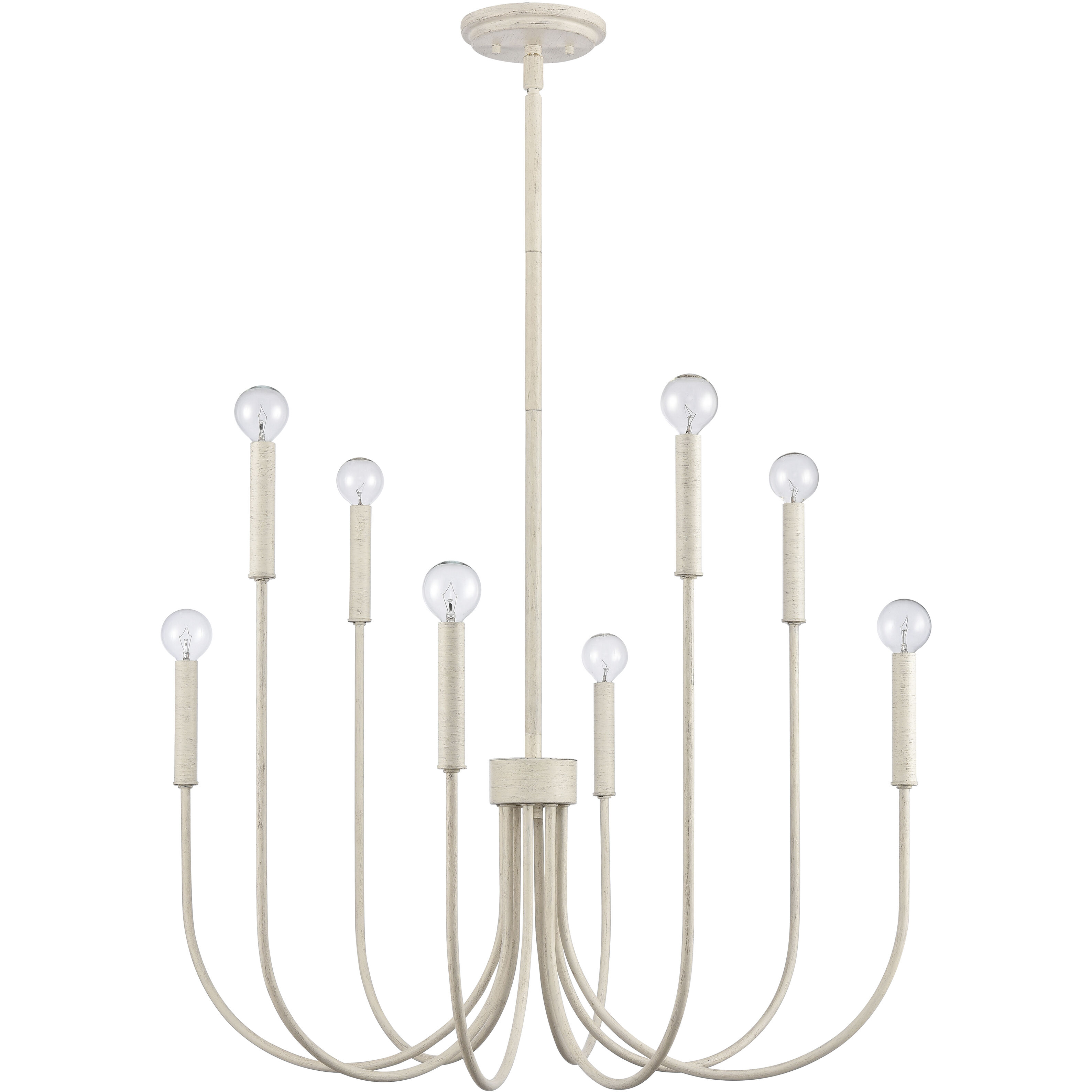 Ulla 8 Light 28 inch Antique White Chandelier Ceiling Light