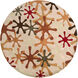 Athena 117 inch Brown and Red Area Rug, Wool